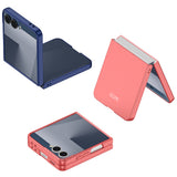 Galaxy Z Flip 7 Kılıf Zore Sert Kıpta Kapak Mor