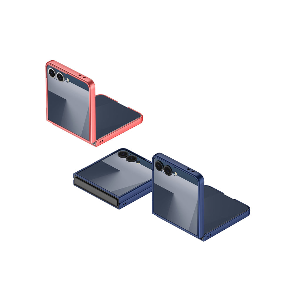 Galaxy Z Flip 7 Kılıf Zore Sert Kıpta Kapak Mor