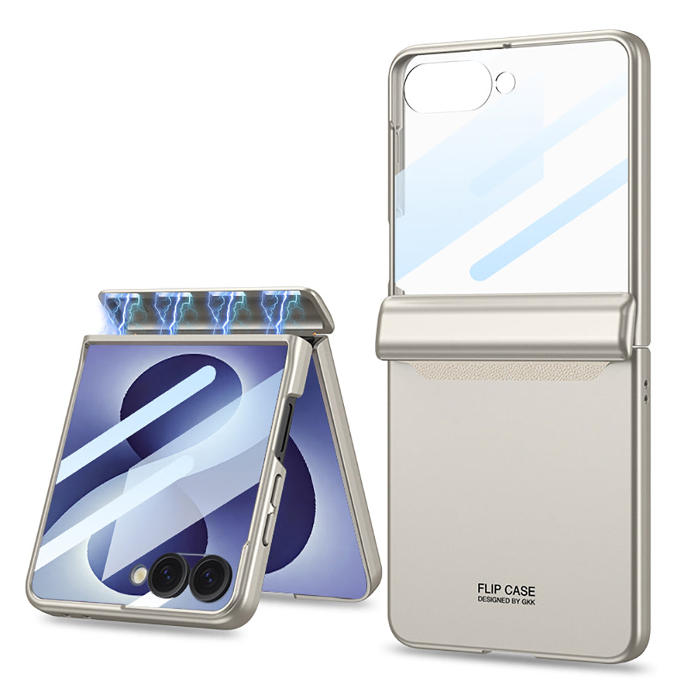 Galaxy Z Flip 8 Kılıf Zore M-Magnet Kılıf Titanyum