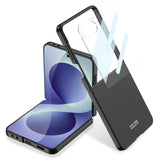 Galaxy Z Flip 8 Kılıf Zore Sert Kıpta Kapak Siyah