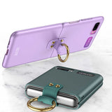 Galaxy Z Flip Kılıf Zore Flip Ring Kıpta Kapak Mor