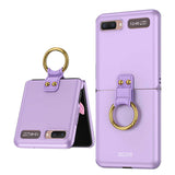 Galaxy Z Flip Kılıf Zore Flip Ring Kıpta Kapak Mor