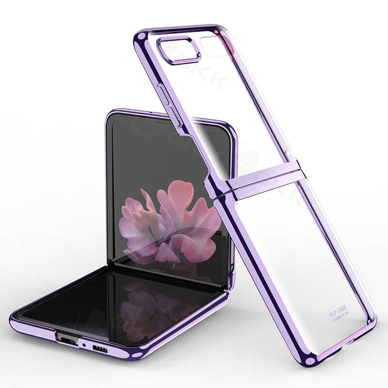 Galaxy Z Flip Kılıf Zore Kıpta Kapak Gold