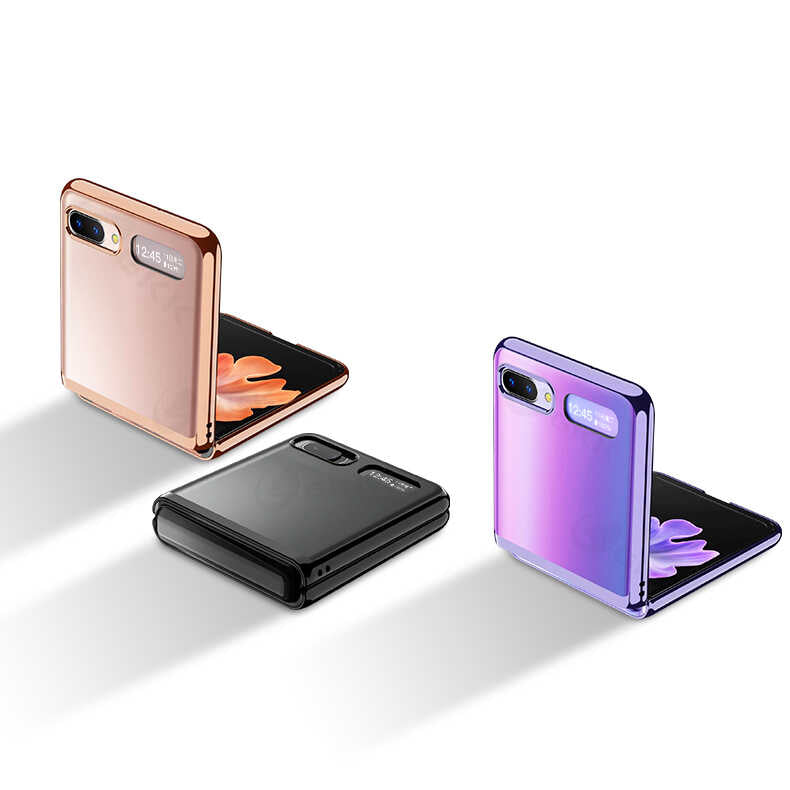 Galaxy Z Flip Kılıf Zore Kıpta Kapak Renksiz