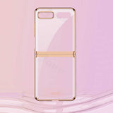 Galaxy Z Flip Kılıf Zore Kıpta Kapak Renksiz