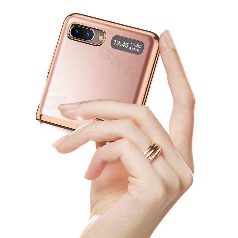 Galaxy Z Flip Kılıf Zore Kıpta Kapak Renksiz