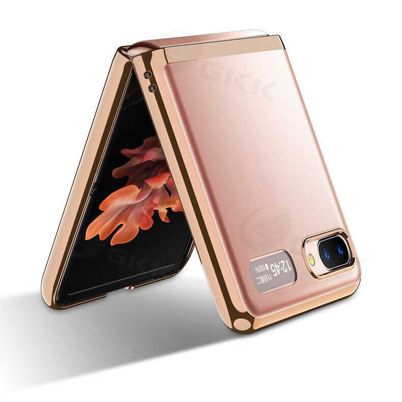 Galaxy Z Flip Kılıf Zore Kıpta Kapak Renksiz