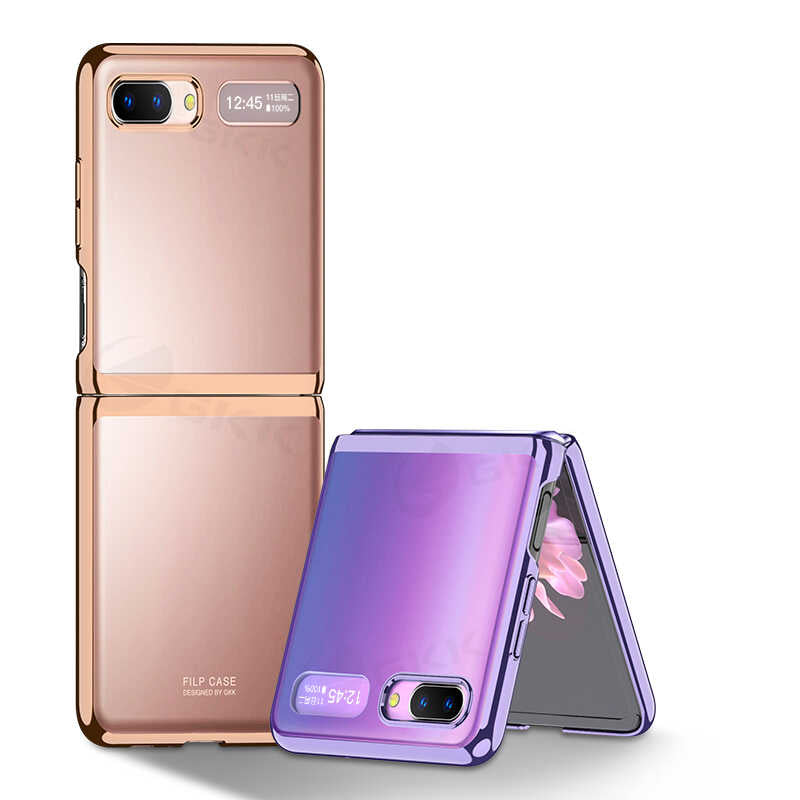 Galaxy Z Flip Kılıf Zore Kıpta Kapak Renksiz