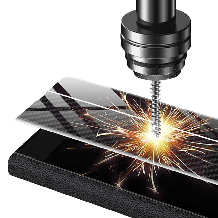 Galaxy Z Fold 2 Kılıf Zore Droga Kılıf Siyah-Beyaz