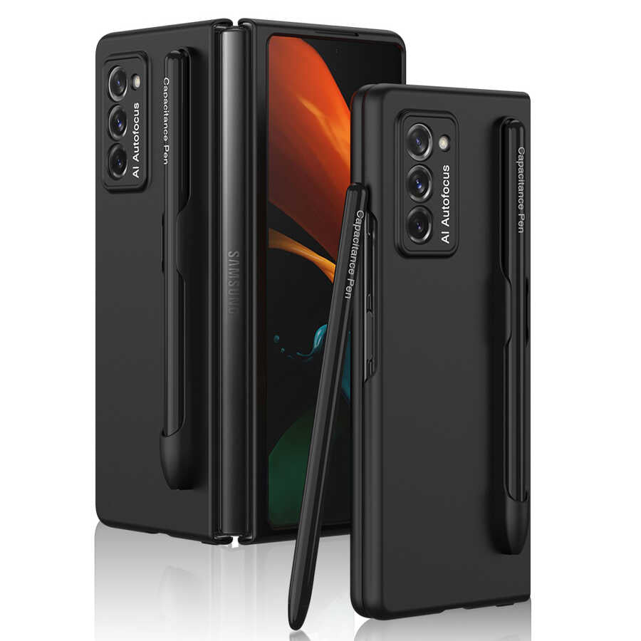 Galaxy Z Fold 2 Kılıf Zore Espen Kılıf Siyah