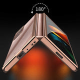 Galaxy Z Fold 2 Kılıf Zore Kıpta Kapak Rose Gold