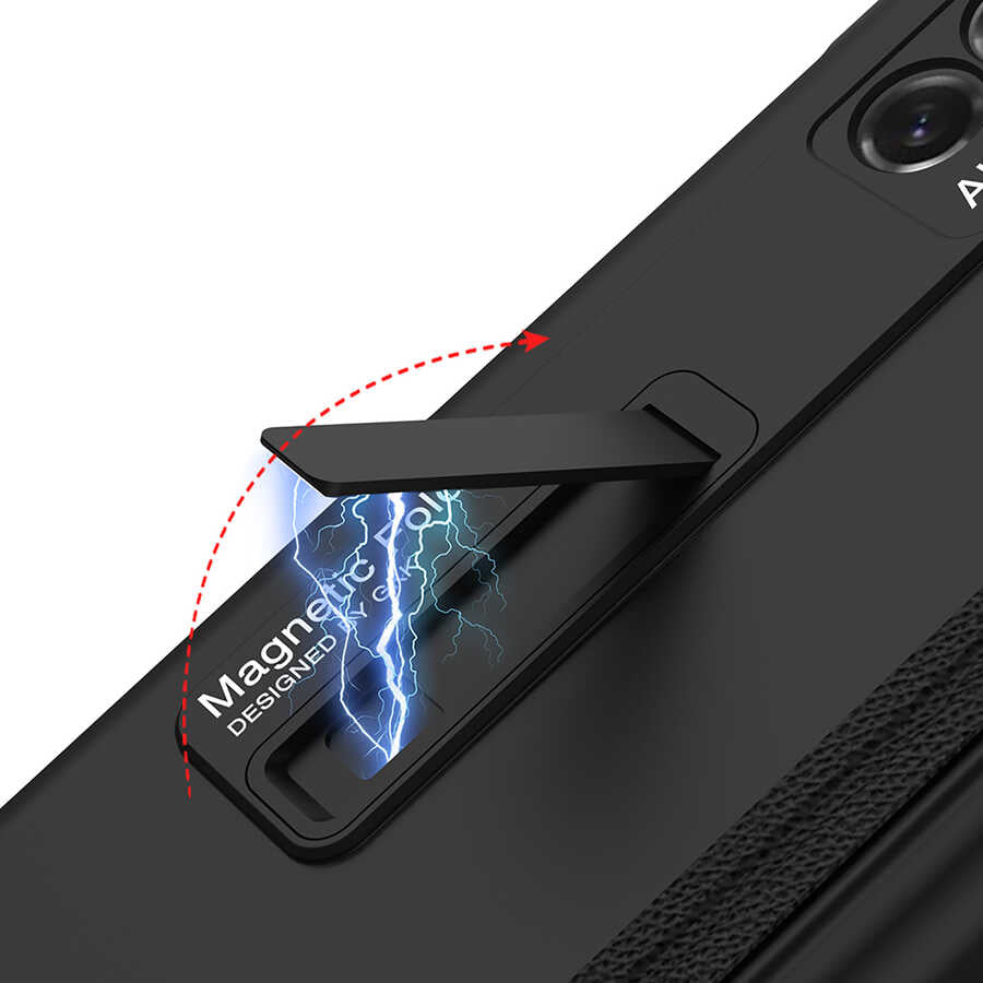 Galaxy Z Fold 2 Kılıf Zore M-Magnet Kılıf Siyah
