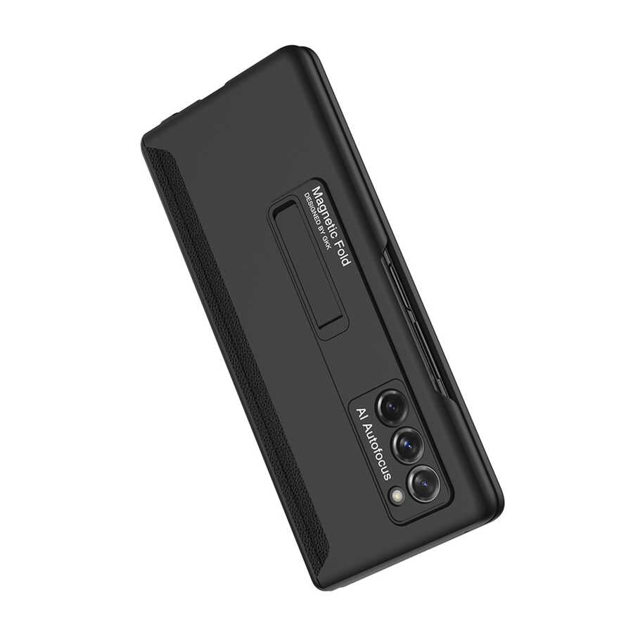 Galaxy Z Fold 2 Kılıf Zore M-Magnet Kılıf Siyah