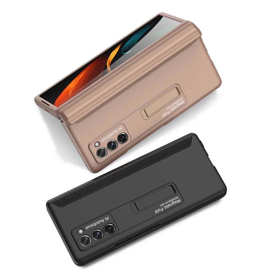 Galaxy Z Fold 2 Kılıf Zore M-Magnet Kılıf Siyah