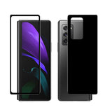 Galaxy Z Fold 2 Zore Ön Arka 5D Full Yapışkanlı Temperli Ekran Koruyucu Siyah