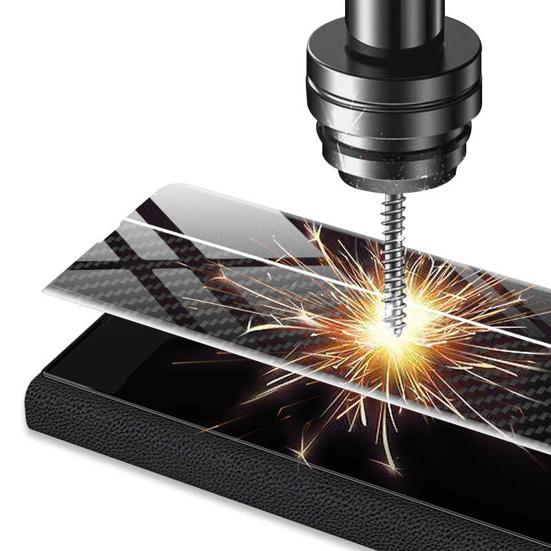 Galaxy Z Fold 3 Kılıf Zore Droga Kılıf Siyah-Beyaz