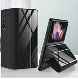 Galaxy Z Fold 3 Kılıf Zore Droga Kılıf Siyah-Beyaz