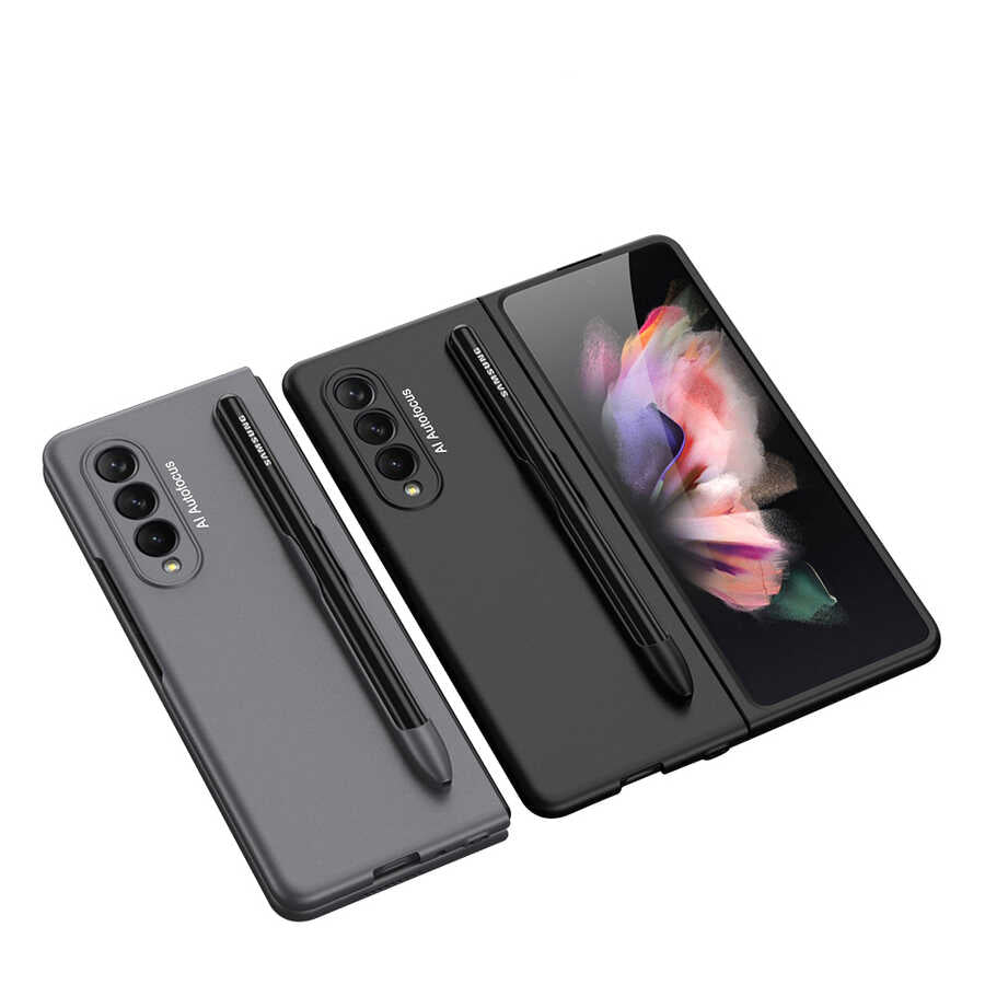 Galaxy Z Fold 3 Kılıf Zore Espen Kılıf Siyah