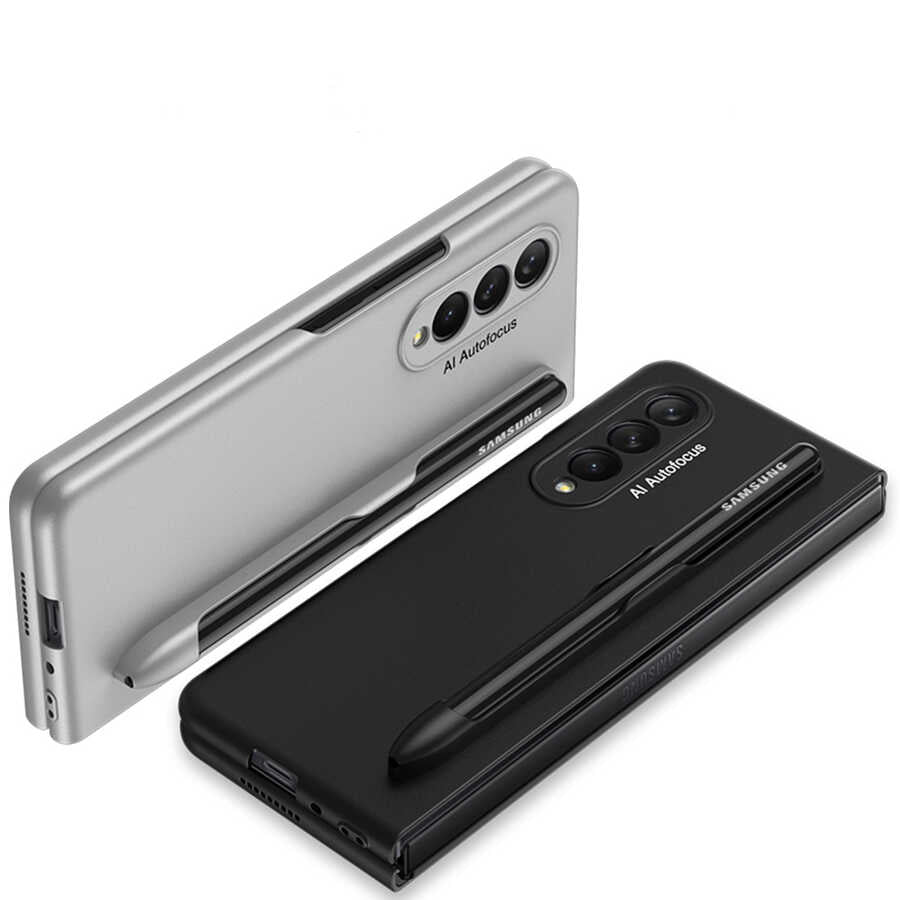 Galaxy Z Fold 3 Kılıf Zore Espen Kılıf Siyah