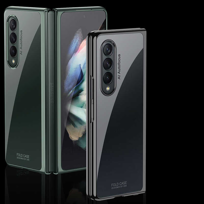 Galaxy Z Fold 3 Kılıf Zore Kıpta Kapak Rose Gold