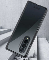 Galaxy Z Fold 3 Kılıf Zore Kıpta Kapak Gümüş