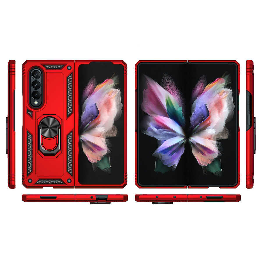 Galaxy Z Fold 3 Kılıf Zore Vega Kapak Siyah