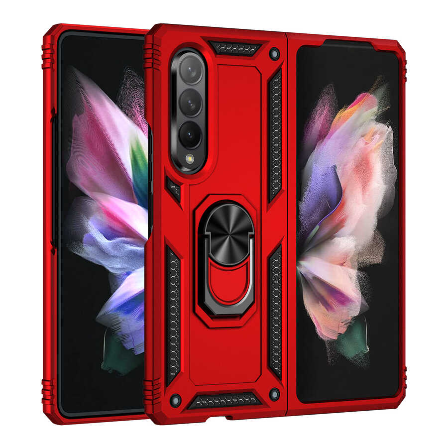Galaxy Z Fold 3 Kılıf Zore Vega Kapak Siyah