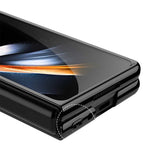 Galaxy Z Fold 4 Kılıf Zore Full Camlı Kıpta Kapak Gold