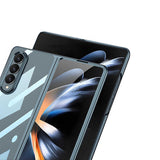 Galaxy Z Fold 4 Kılıf Zore Full Camlı Kıpta Kapak Siyah