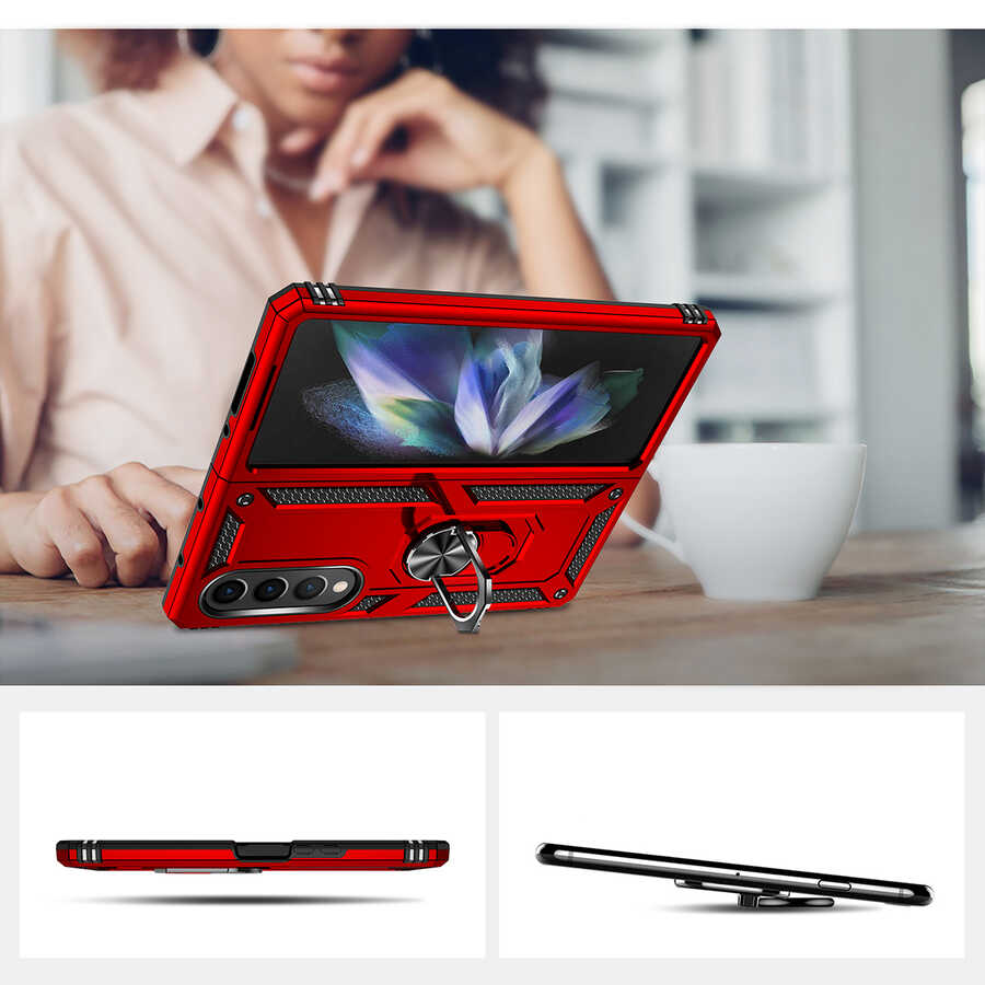 Galaxy Z Fold 4 Kılıf Zore Vega Kapak Mavi