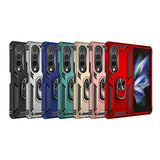 Galaxy Z Fold 4 Kılıf Zore Vega Kapak Kırmızı