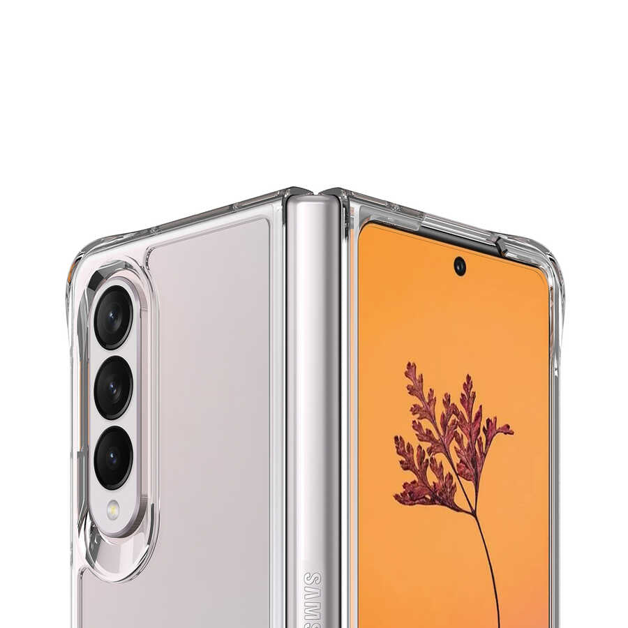 Galaxy Z Fold 4 Kılıf Zore Vonn Kapak Renksiz