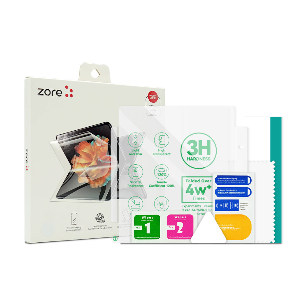 Galaxy Z Fold 4 Zore Hizalama Aparatlı S-Fit Body Ekran Koruyucu Renksiz