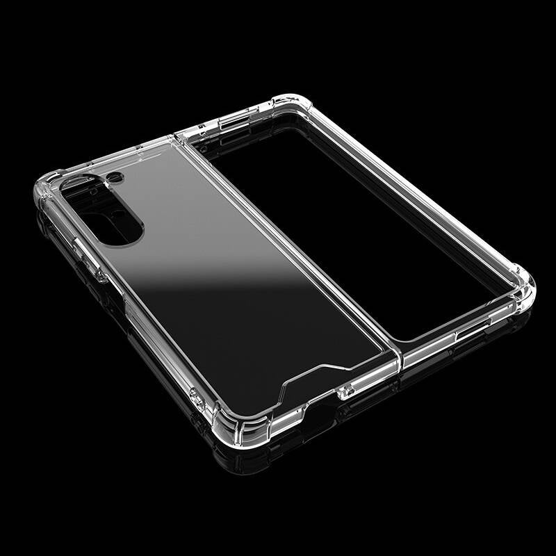 Galaxy Z Fold 5 Kılıf Zore Nitro Anti Shock Silikon Renksiz