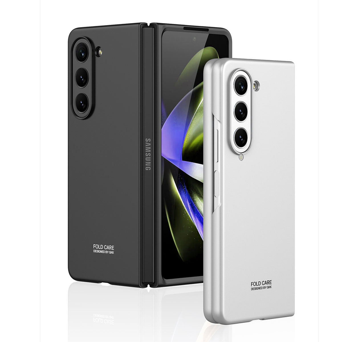 Galaxy Z Fold 5 Kılıf Zore Sert Kıpta Kapak Rose Gold