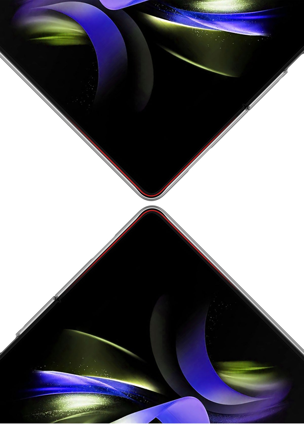 Galaxy Z Fold 5 Kılıf Zore Sert Kıpta Kapak Gri