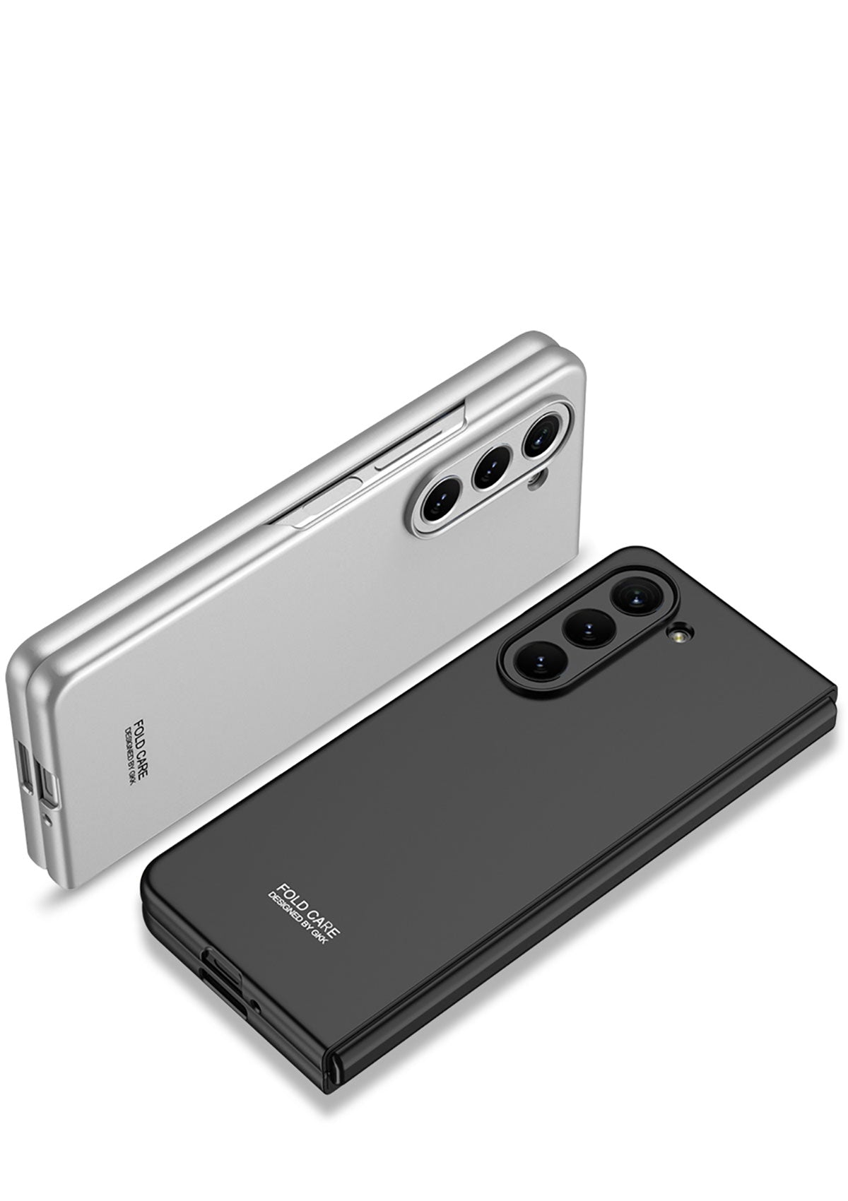 Galaxy Z Fold 5 Kılıf Zore Sert Kıpta Kapak Gri