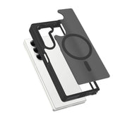 Galaxy Z Fold 6 Kılıf M-Safe Şarj Özellikli Kamera Korumalı Zore Lunex Kapak Siyah