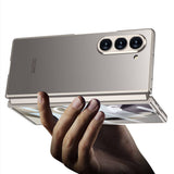 Galaxy Z Fold 6 Kılıf Titanyum Metal Tasarımlı Zore Kıpta Caz Kapak Titanyum-Gri