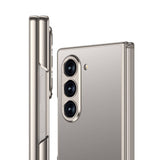 Galaxy Z Fold 6 Kılıf Titanyum Metal Tasarımlı Zore Kıpta Caz Kapak Gri