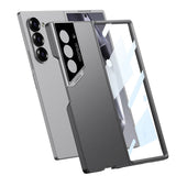 Galaxy Z Fold 6 Kılıf Ultra İnce Kamera Korumalı Sert Rubber Zore 3. Seri Procase Kapak Titanyum-Gri