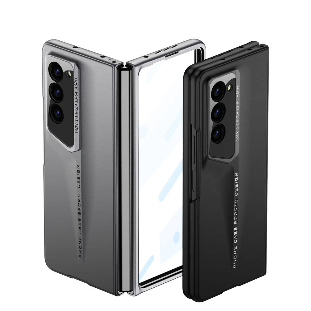 Galaxy Z Fold 6 Kılıf Ultra İnce Kamera Korumalı Sert Rubber Zore Procase Kapak Siyah
