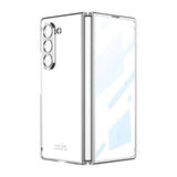Galaxy Z Fold 6 Kılıf Zore Full Camlı Kıpta Kapak Şeffaf