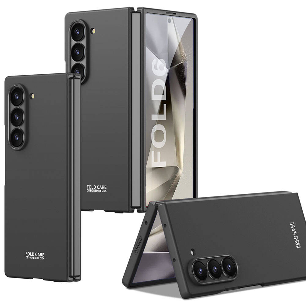 Galaxy Z Fold 6 Kılıf Zore Sert Kıpta Kapak Gri