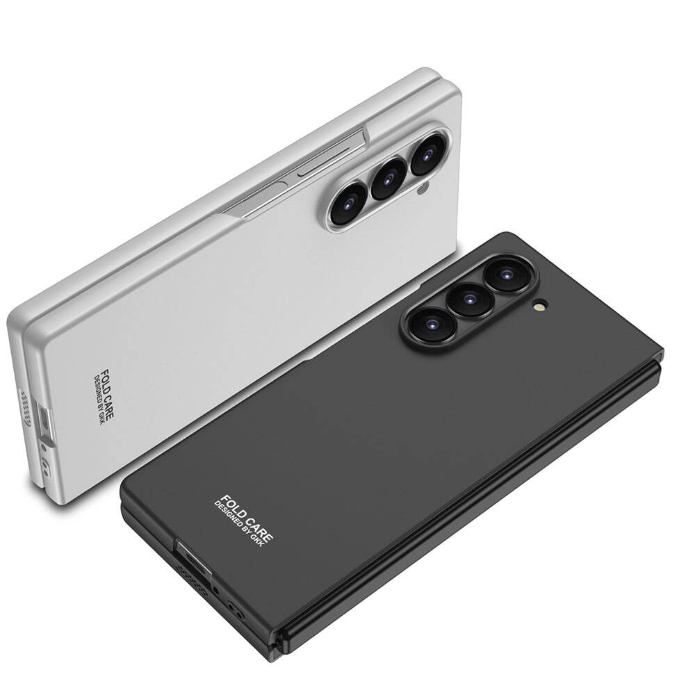 Galaxy Z Fold 6 Kılıf Zore Sert Kıpta Kapak Gri