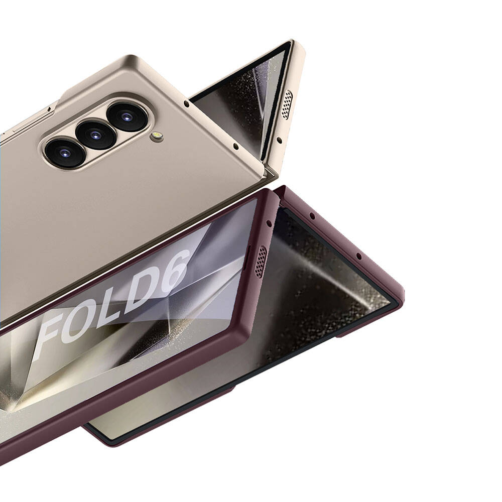 Galaxy Z Fold 6 Kılıf Zore Sert Kıpta Kapak Mavi