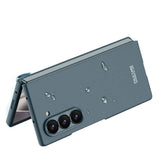 Galaxy Z Fold 6 Kılıf Zore Sert Kıpta Kapak Mavi