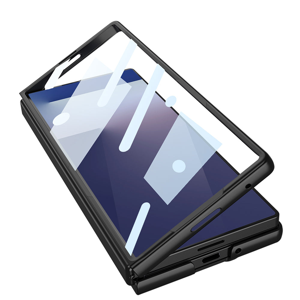 Samsung Galaxy Z Fold 7 Standlı Kıpta Qstand Kılıf Siyah