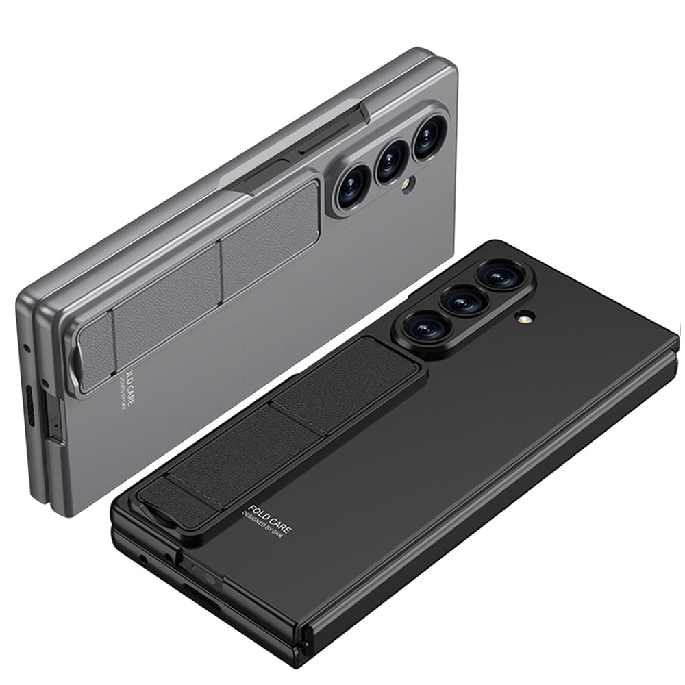 Samsung Galaxy Z Fold 7 Standlı Kıpta Qstand Kılıf Siyah