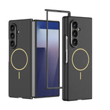 Samsung Galaxy Z Fold 7 Wireless Şarj Özellikli Kıpta M-safe Kılıf Siyah
